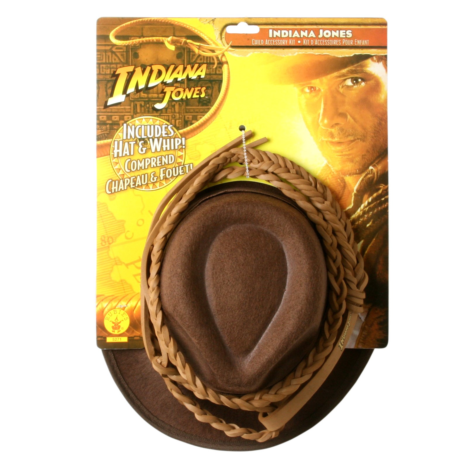 Indiana Jones - Indiana Jones Hat and Whip Set Child - Click Image to Close