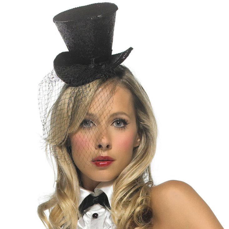 Mini Top Hat With Veil - Click Image to Close