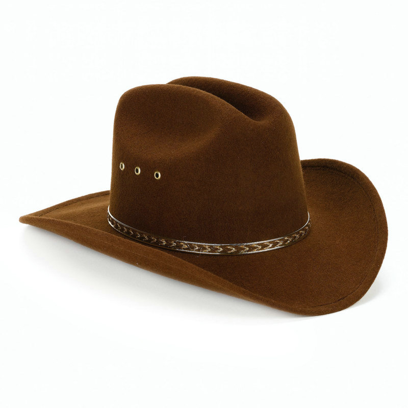 Child Cowboy Hat (Brown) - Click Image to Close