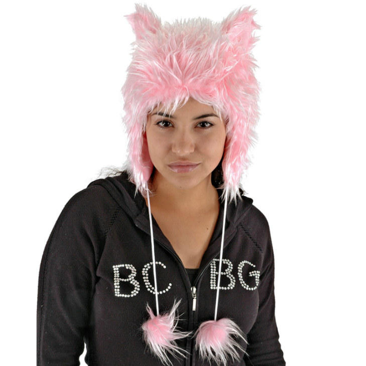 Pink Cat Hat - Click Image to Close