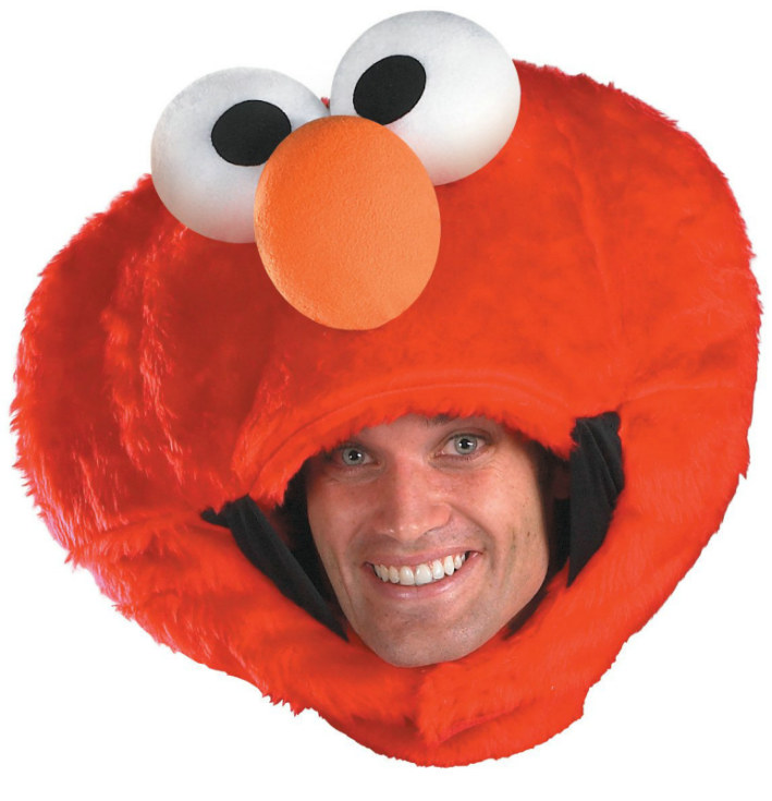 Sesame Street Elmo Adult Headpiece - Click Image to Close