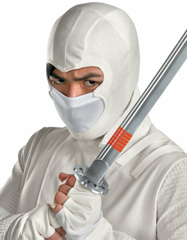 GI Joe - Storm Shadow Deluxe Adult Fabric Hood - Click Image to Close