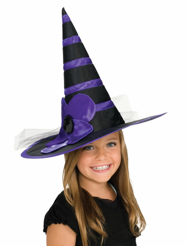 Child Purple Witch Hat - Click Image to Close