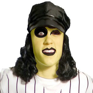 Baseball Furies Cap with Wig - Click Image to Close