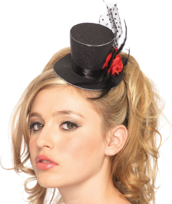 Mini Top hat With Rose Adult