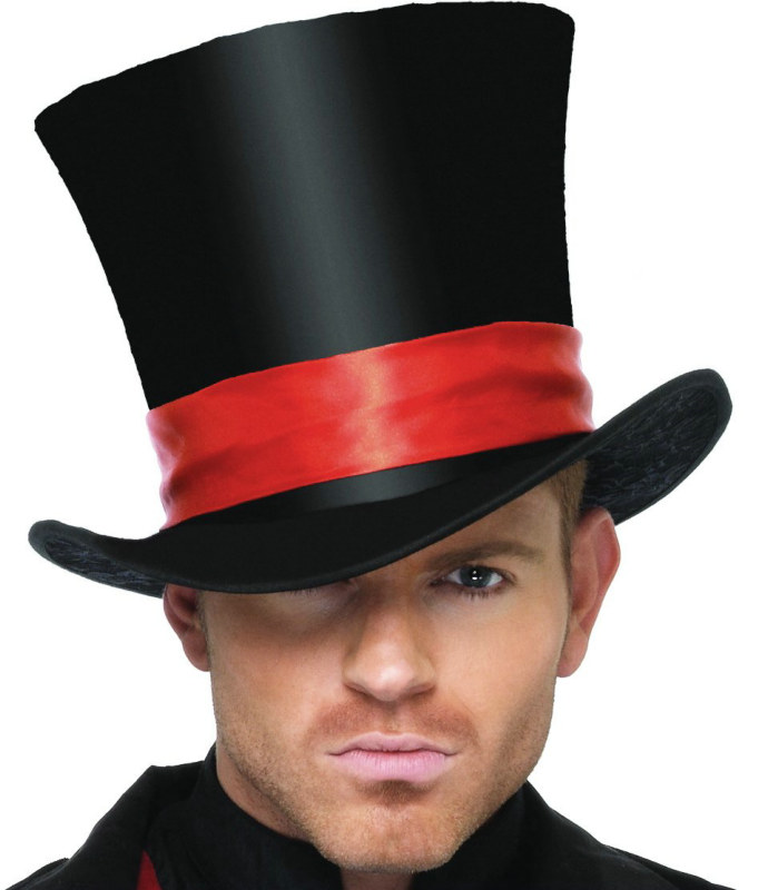 Deluxe Velvet Top Hat Adult - Click Image to Close