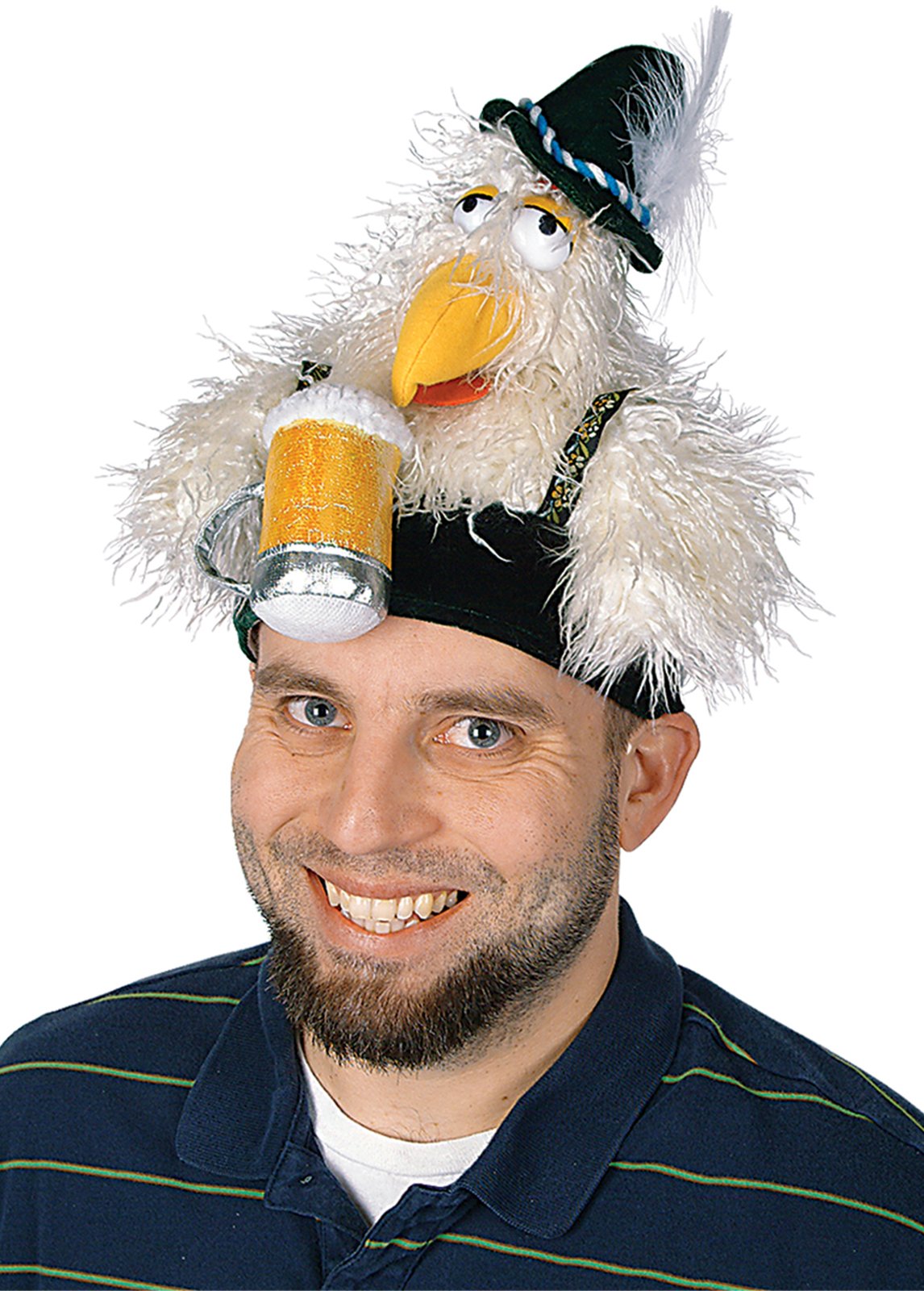 Oktoberfest - Plush Chicken Hat Adult - Click Image to Close