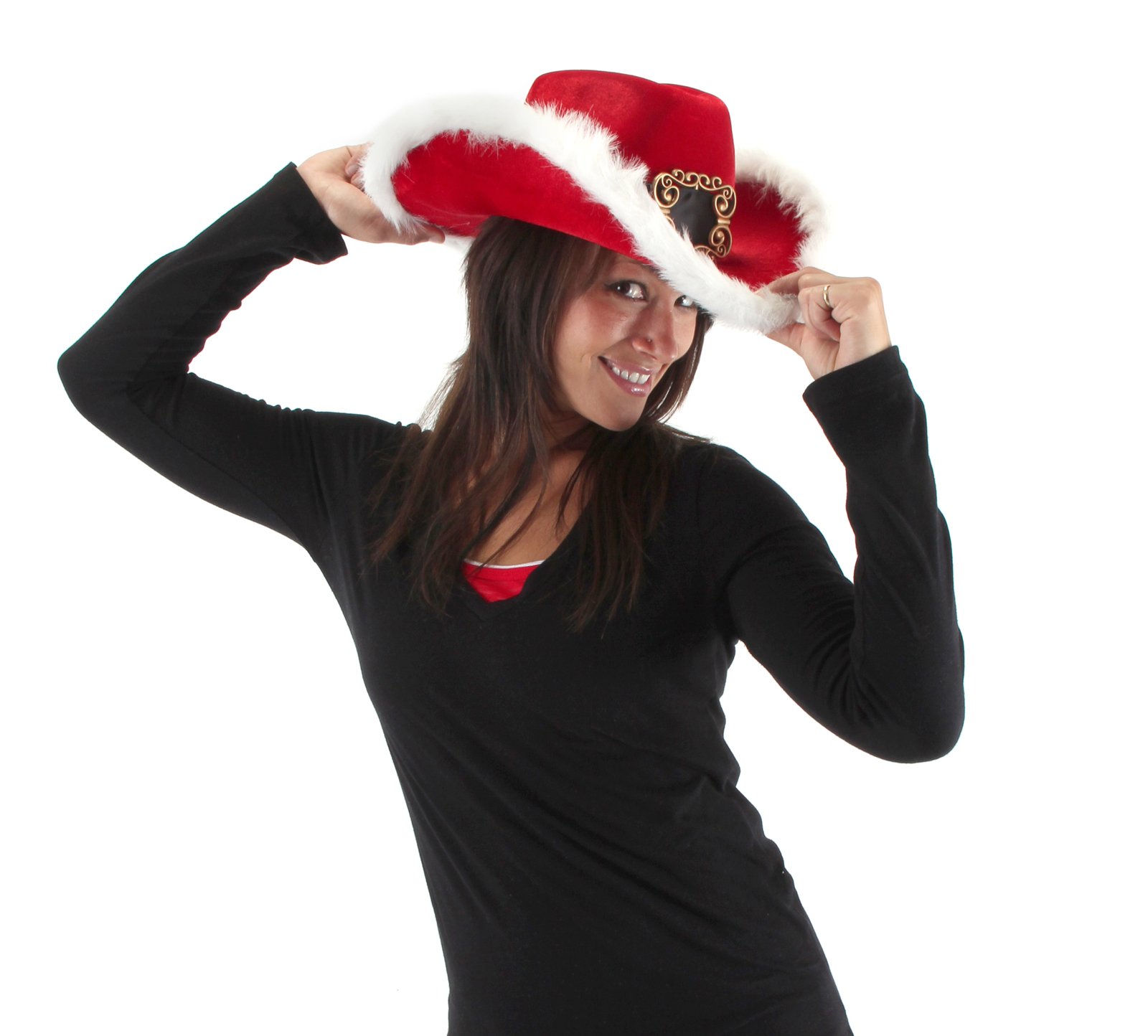 Cowboy Santa Hat - Click Image to Close