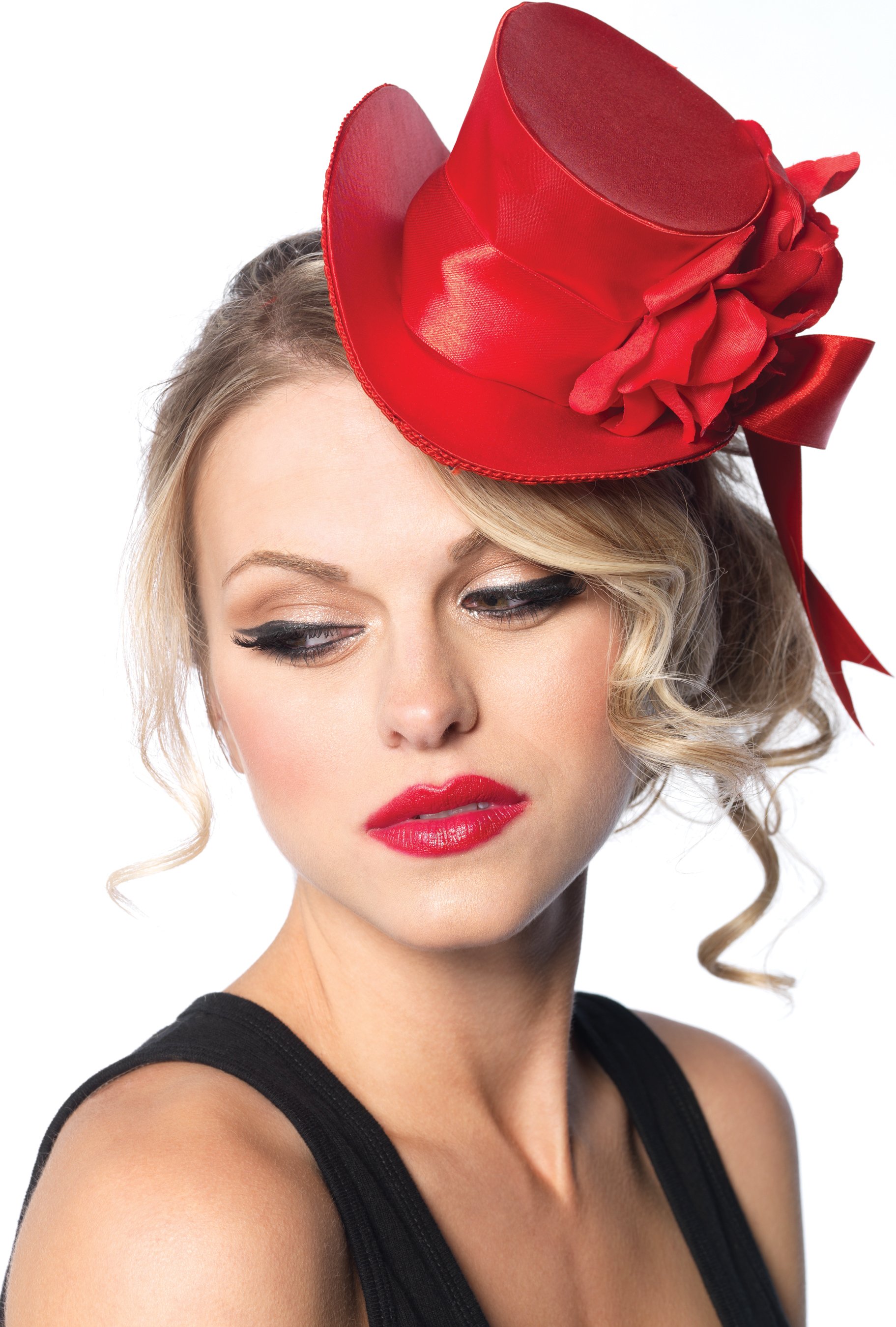 Red Satin Top Hat (Adult)