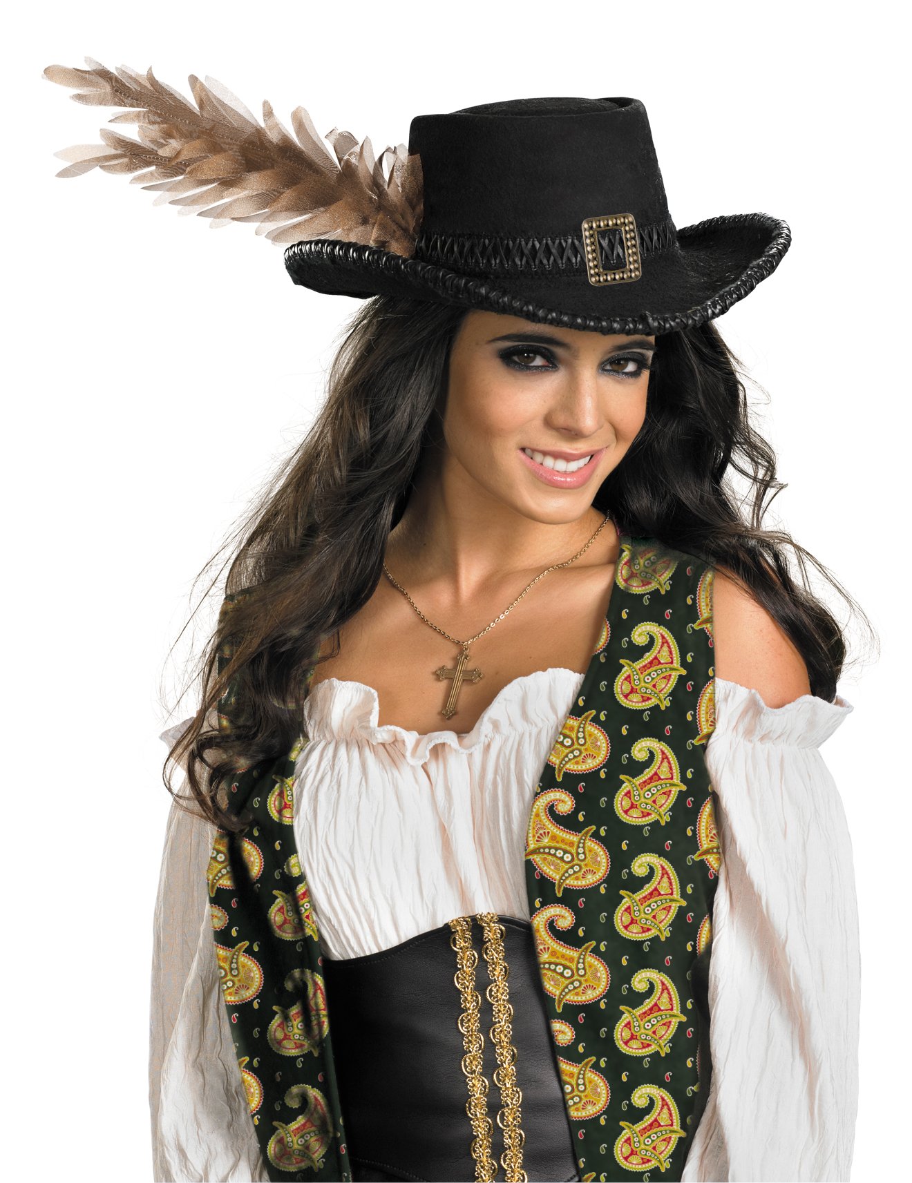 Pirates Of The Caribbean - Angelica Deluxe Pirate Hat (Adult) - Click Image to Close