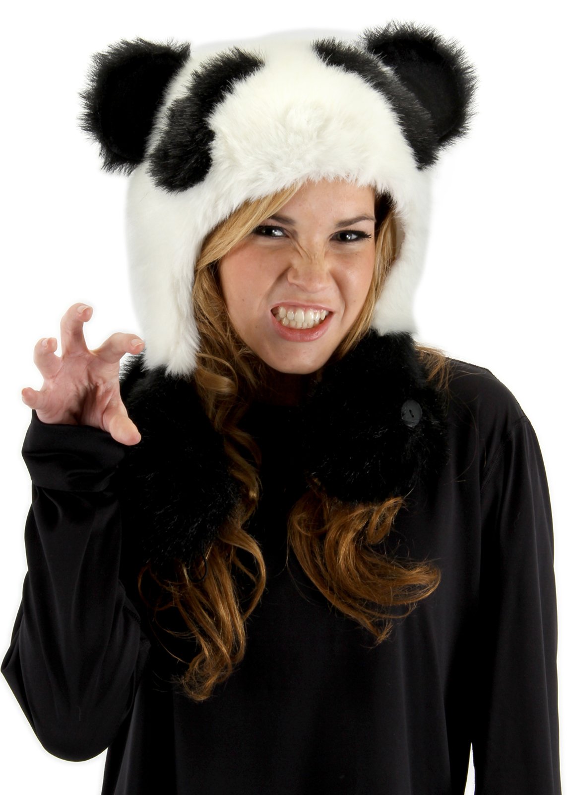 Panda Bear Hug Hat Adult - Click Image to Close