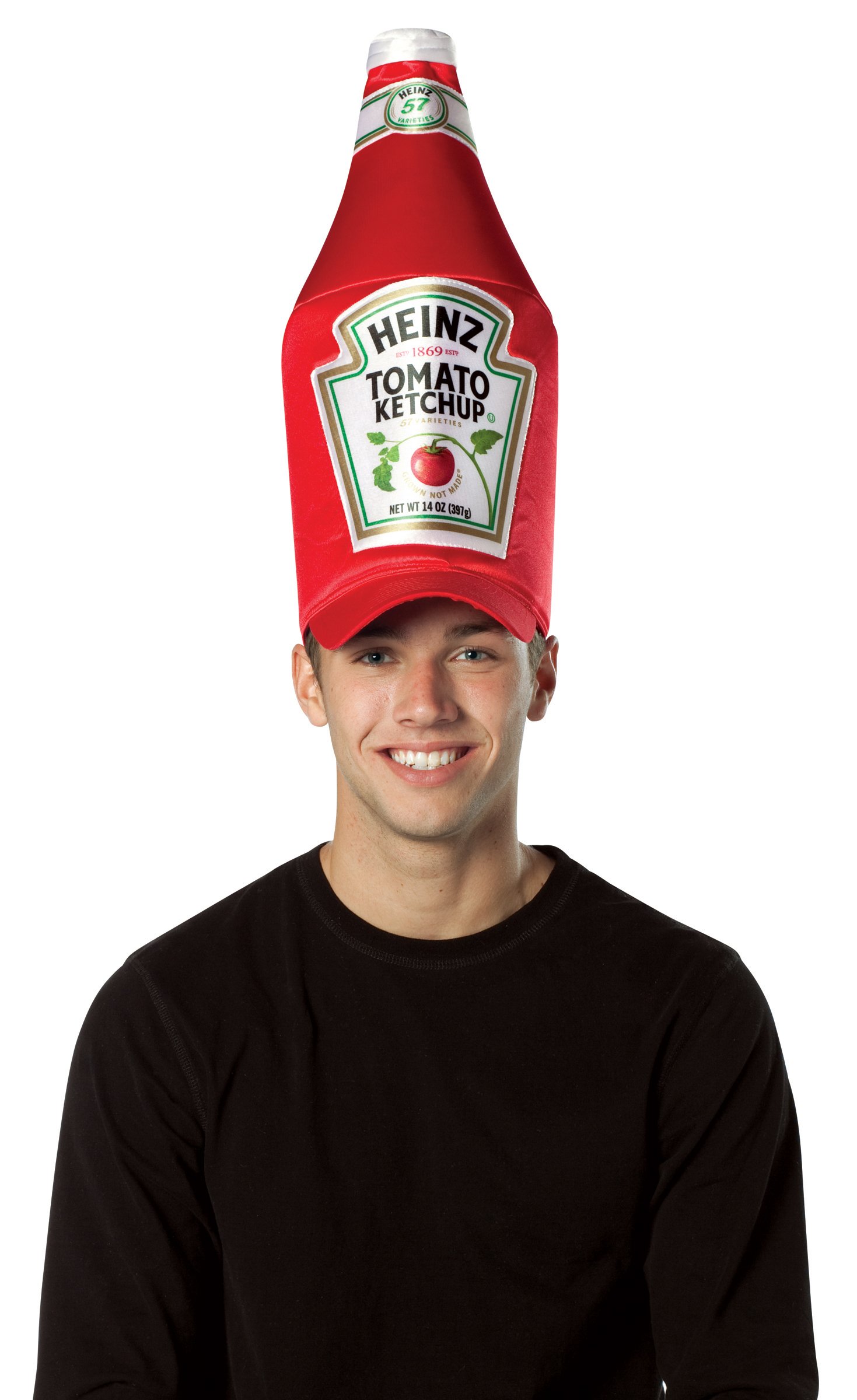 Heinz Classic Ketchup Bottle Hat (Adult) - Click Image to Close