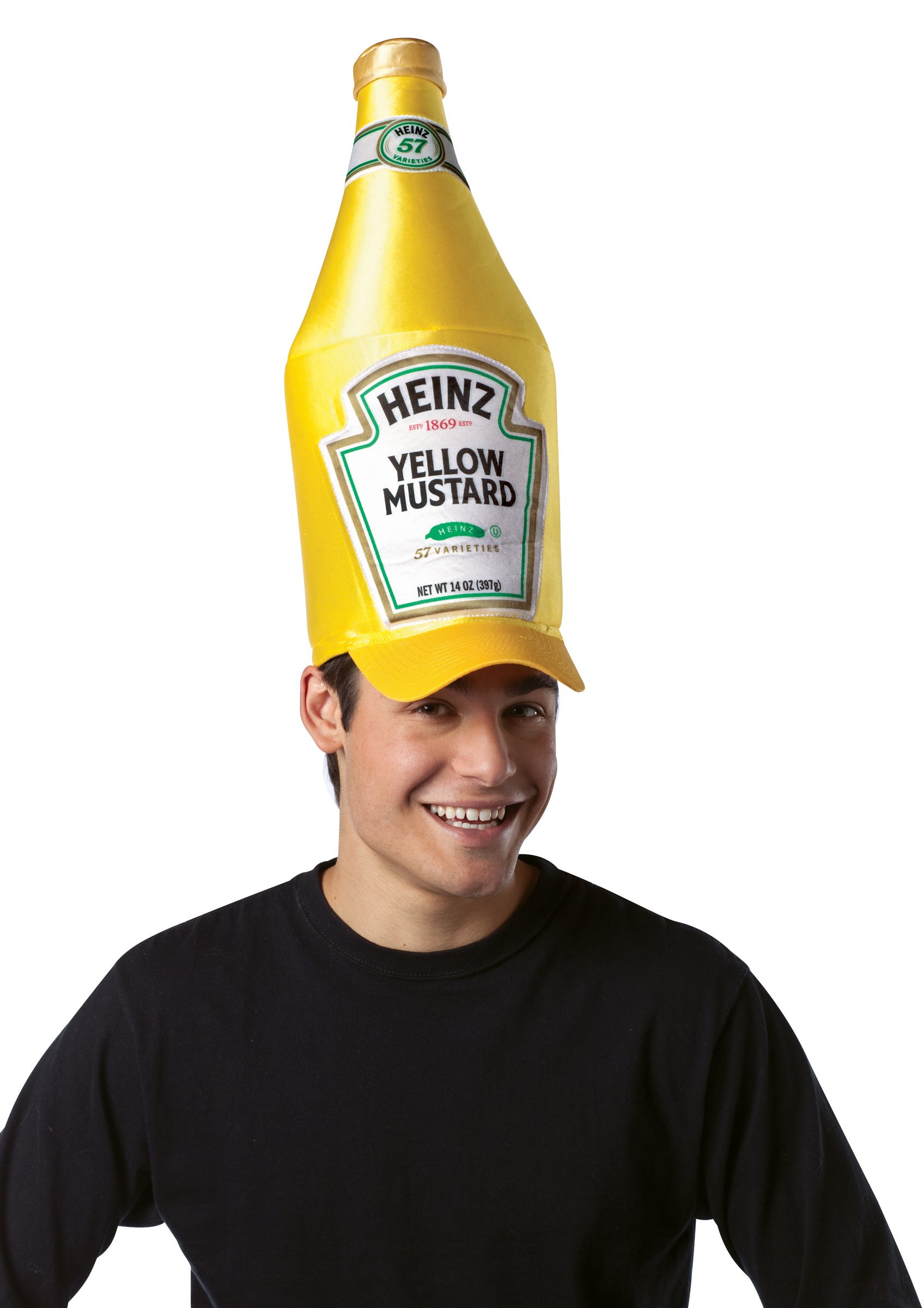 Heinz Classic Mustard Bottle Hat (Adult) - Click Image to Close