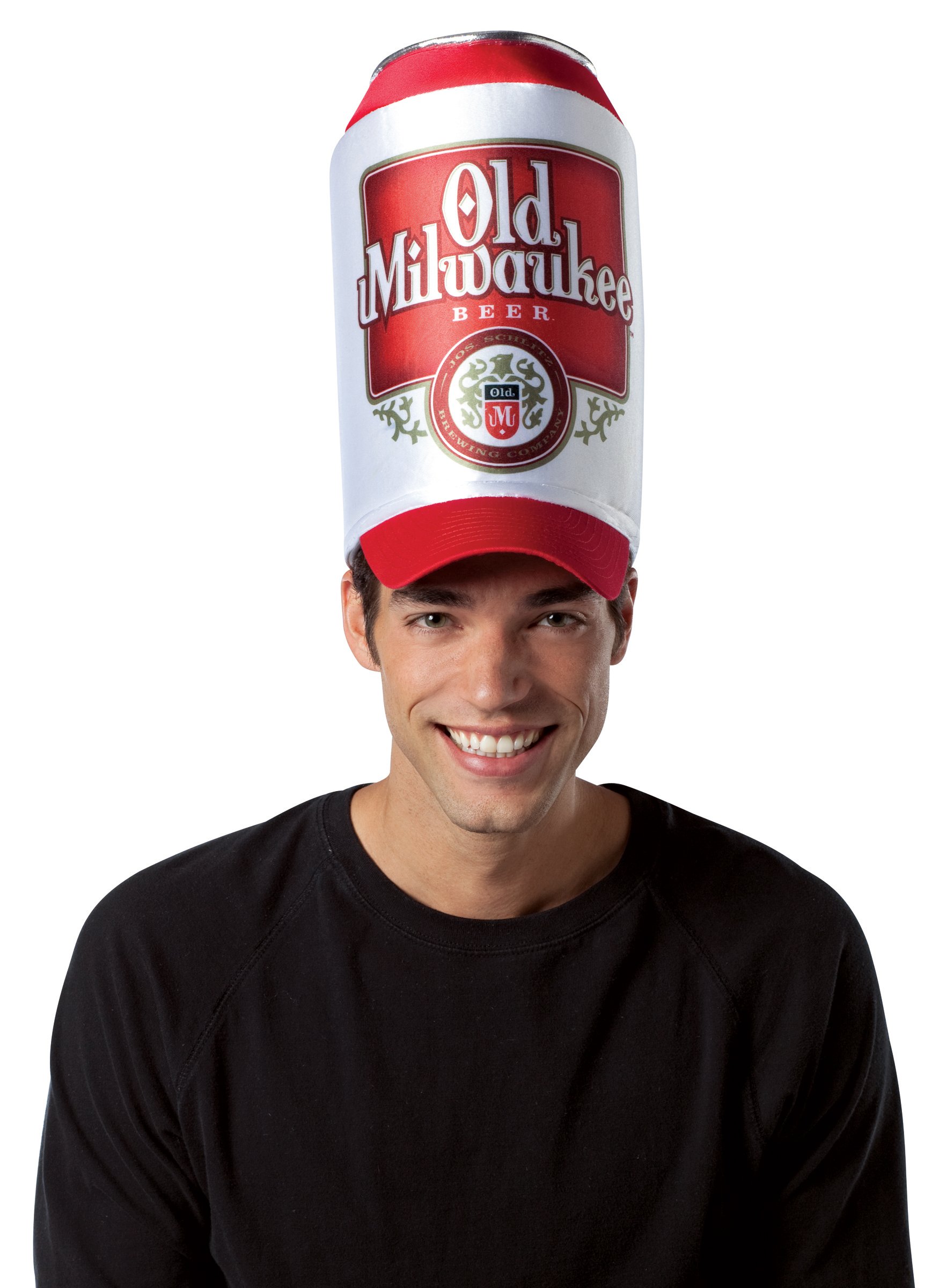 Old Milwaukee Beer Can Hat (Adult) - Click Image to Close