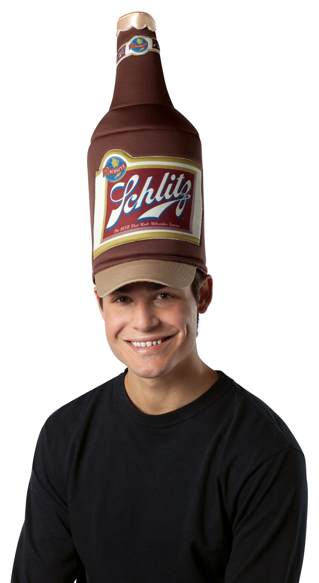 Schlitz Beer Bottle Hat (Adult) - Click Image to Close