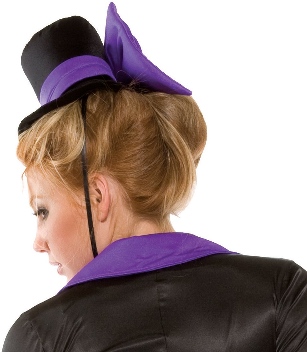 Purple Bow Vampire Hat (Adult) - Click Image to Close