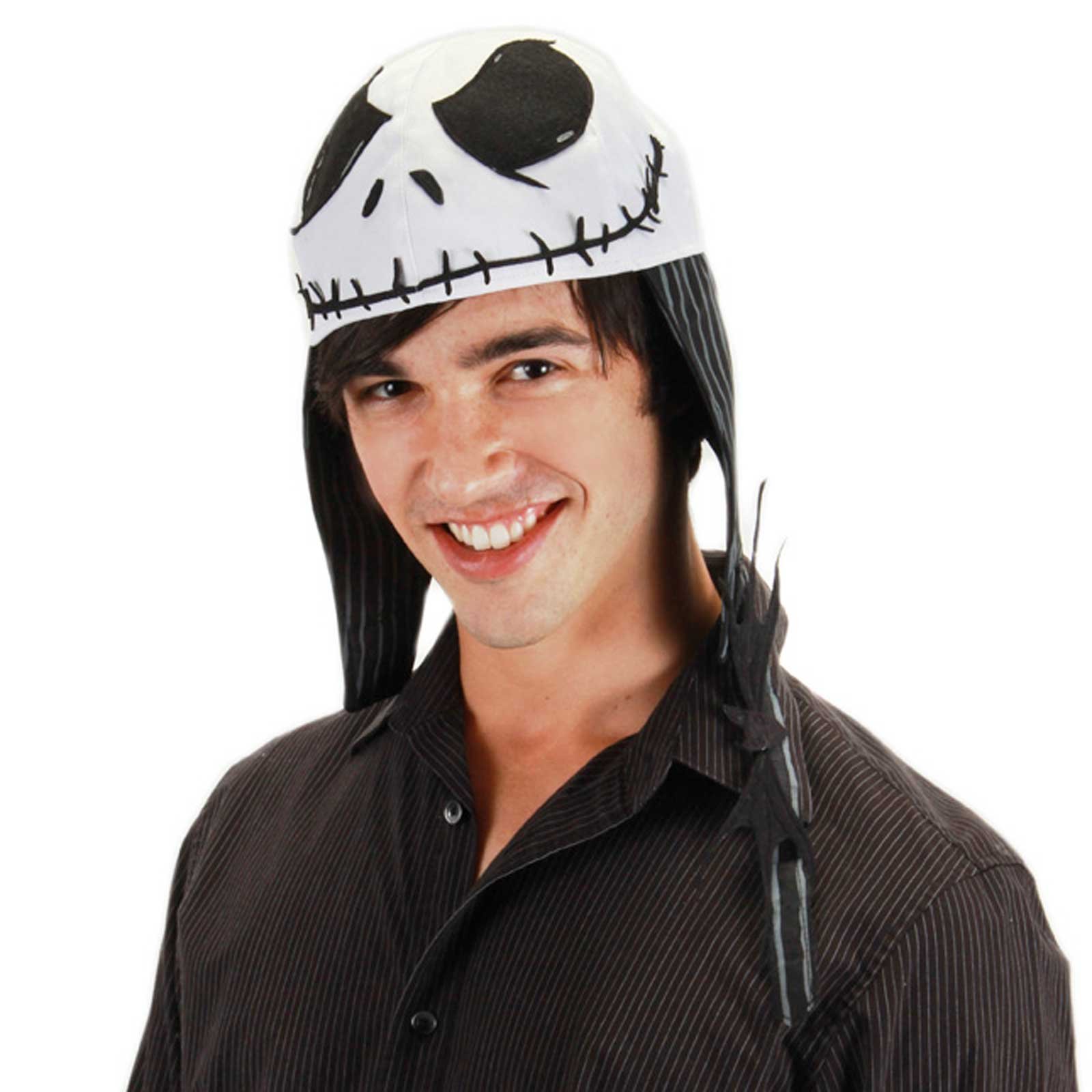 Jack Skellington Aviator Adult Hat - Click Image to Close