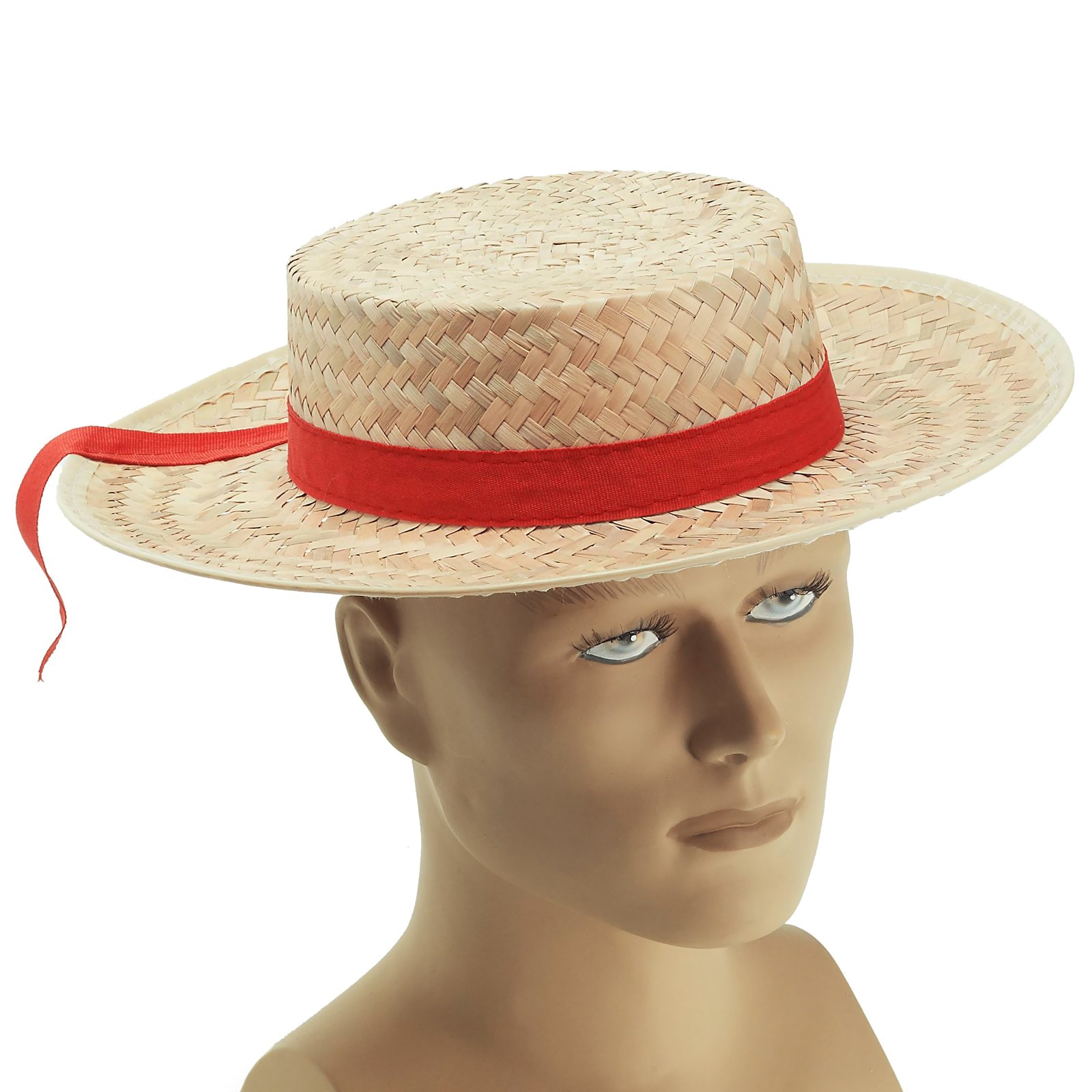 Straw Gondolier Hat (Adult)