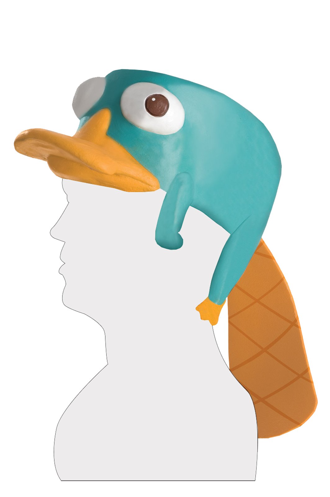 Phineas and Ferb Perry the Platypus Latex Headpiece Adult - Click Image to Close