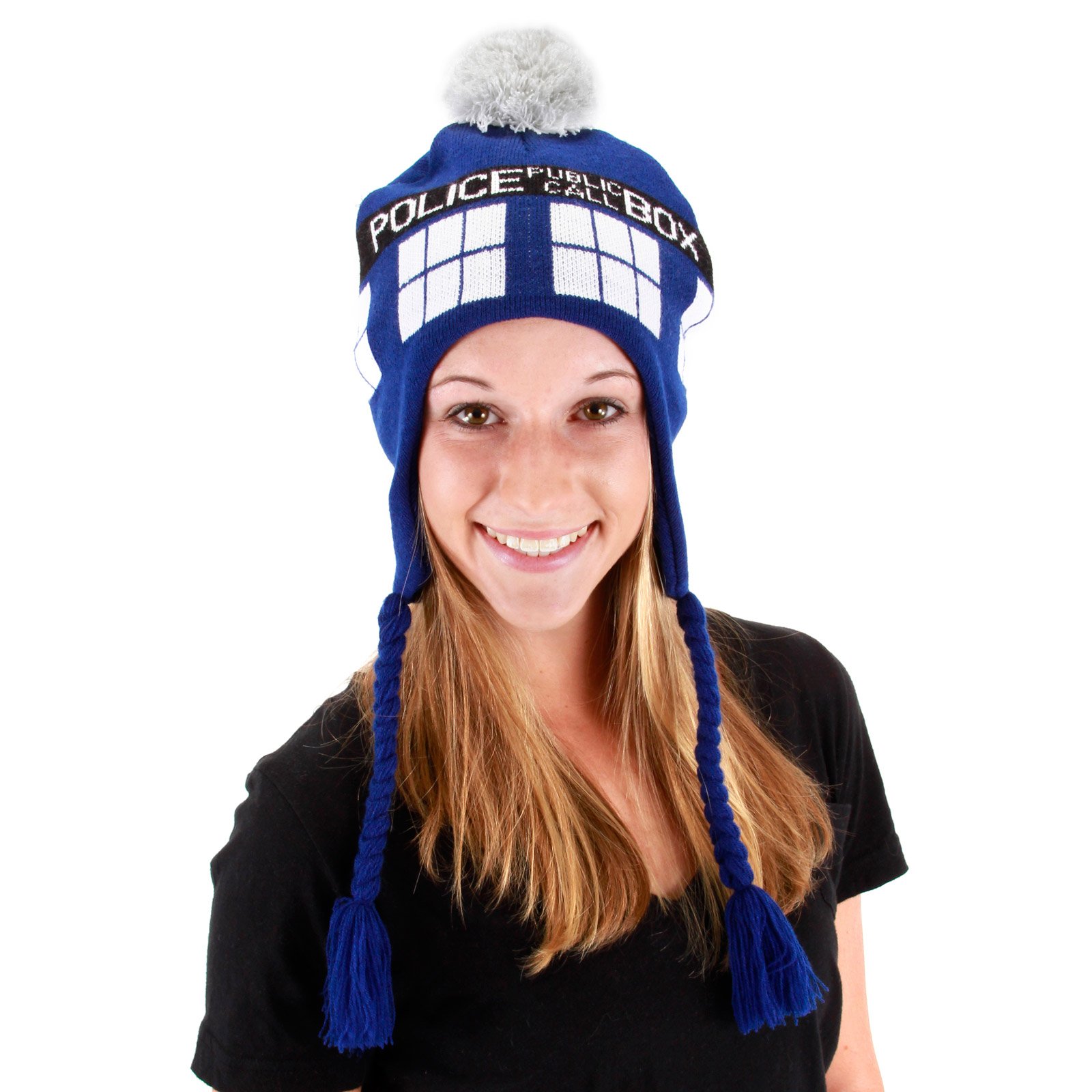 Doctor Who TARDIS Laplander Hat Adult - Click Image to Close