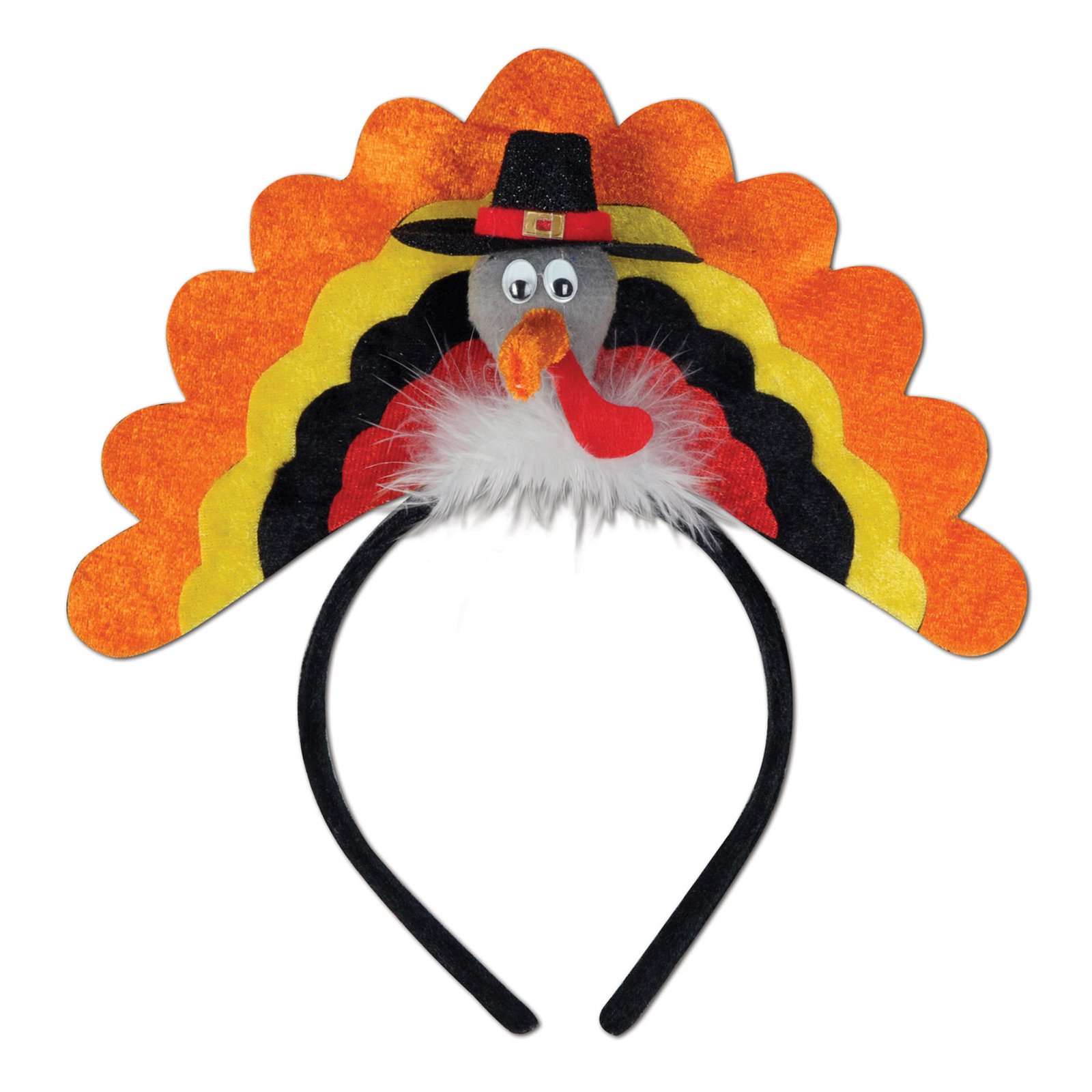 Thanksgiving Turkey Headband Adult - Click Image to Close