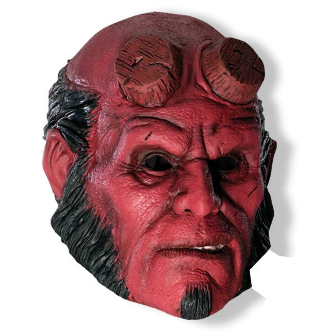 Hellboy 3/4 Vinyl Mask - Click Image to Close