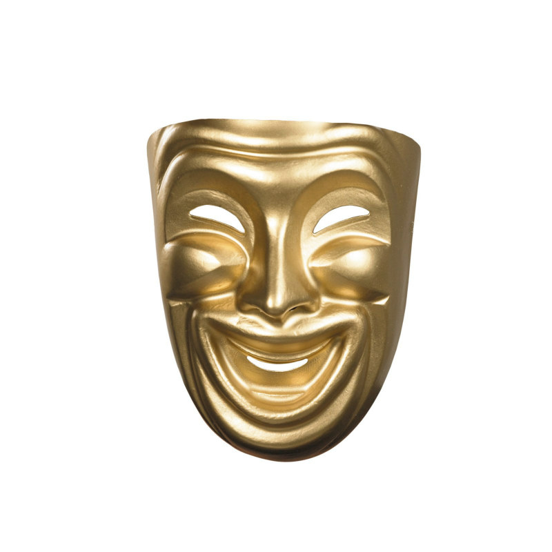 Gold Comedy Mask