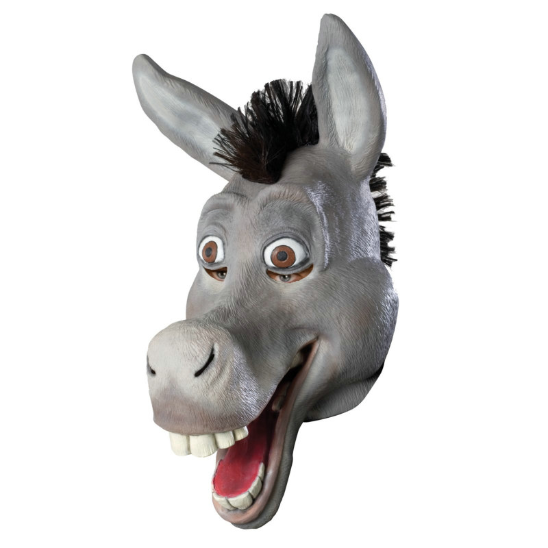 Shrek The Third Donkey Overhead Mask - Click Image to Close