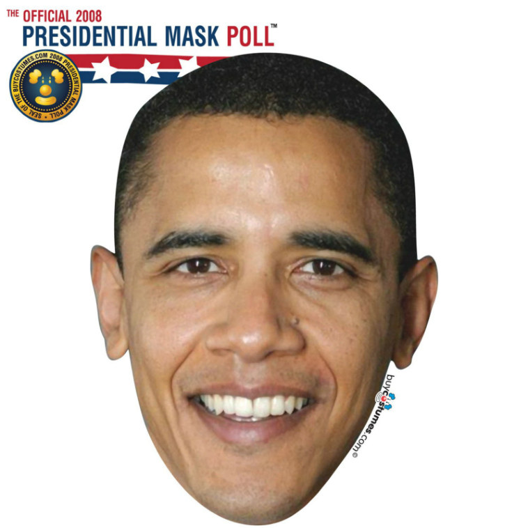 Barack Obama Paper Mask - Click Image to Close