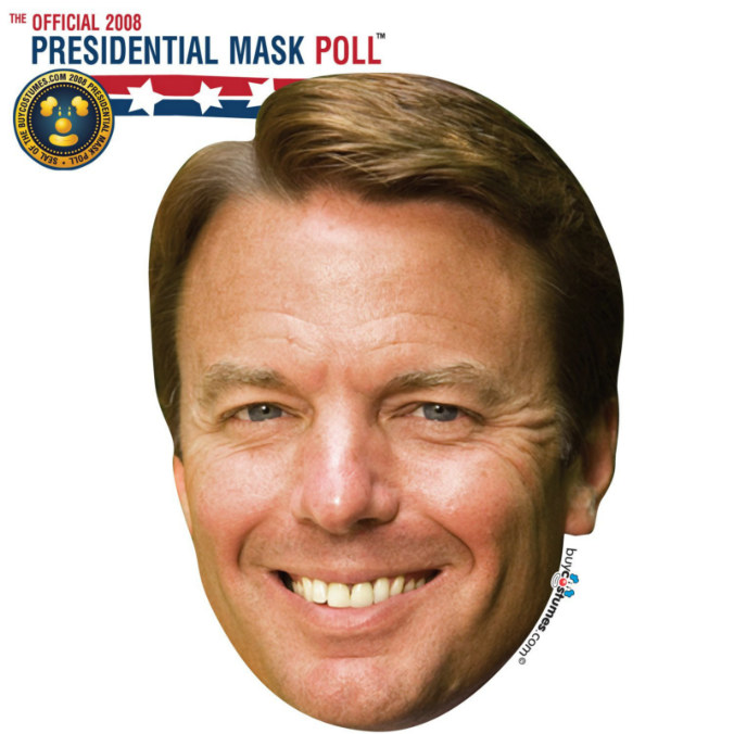 John Edwards Paper Mask - Click Image to Close