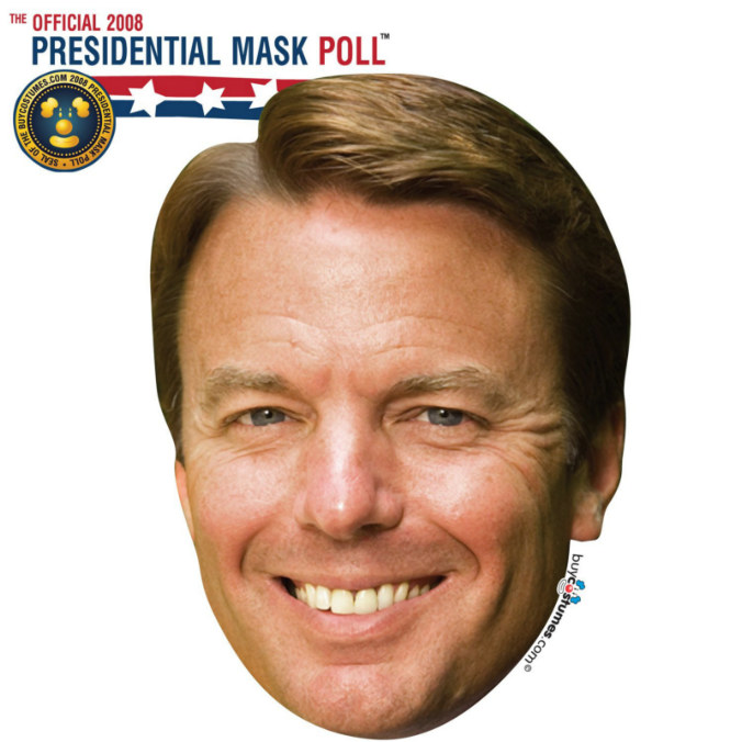 John Edwards Paper Mask