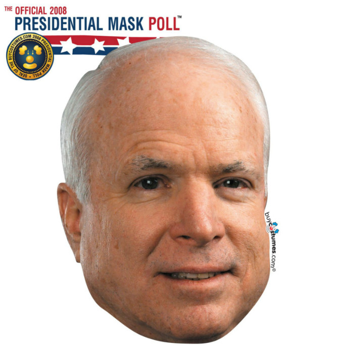 John McCain Paper Mask - Click Image to Close