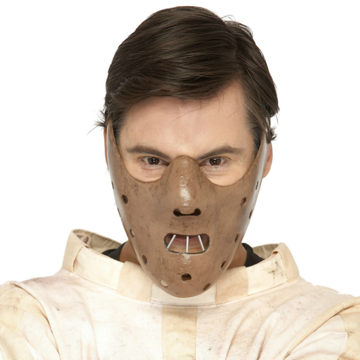 Hannibal Lector Half Face Mask - Click Image to Close