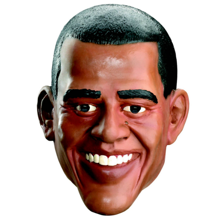 Obama Vinyl Mask - Adult - Click Image to Close