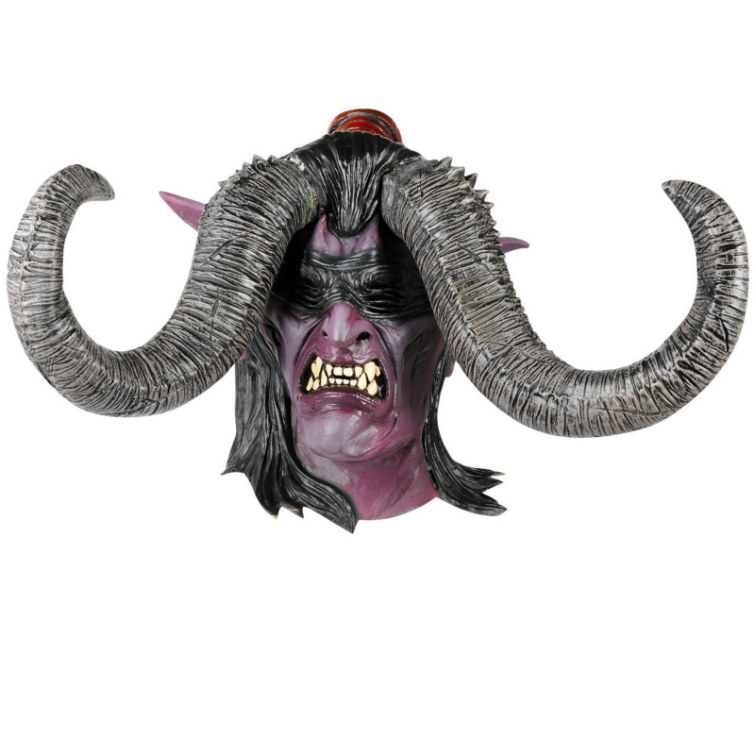 World of Warcraft lllidan Deluxe Latex Mask Adult - Click Image to Close