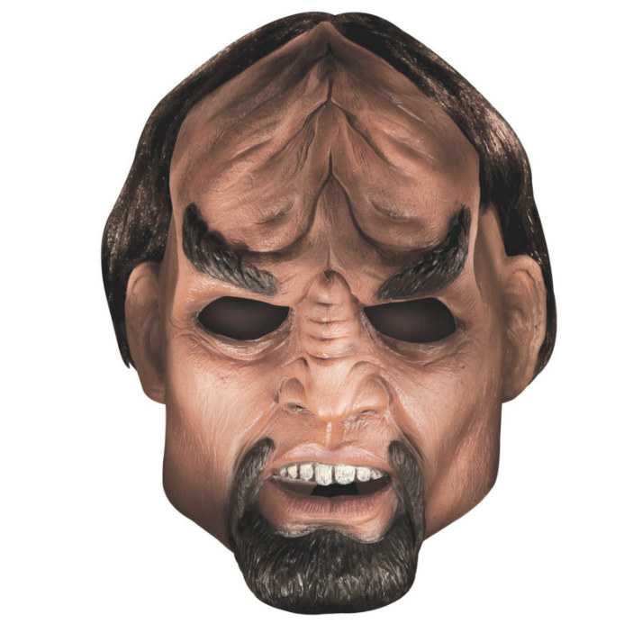 Star Trek Next Generation Worf Deluxe Latex Mask Adult - Click Image to Close