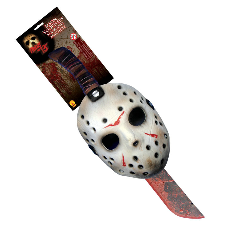 Friday the 13th 2009 Jason Mask & Machette Set - Click Image to Close