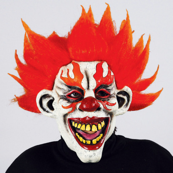 Fire Clown Mask - Click Image to Close