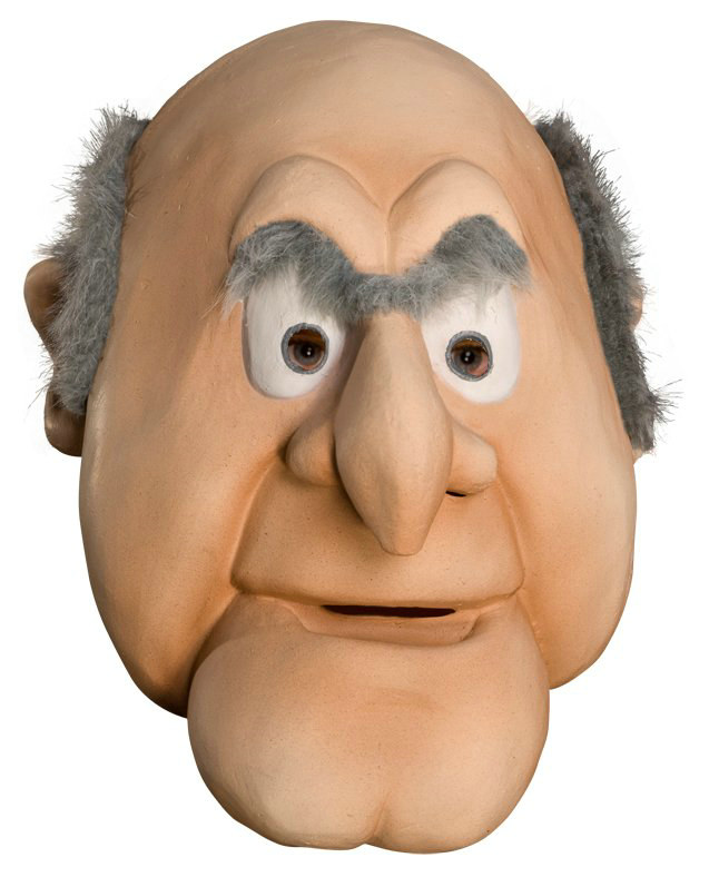 The Muppets Statler Overhead Latex Mask - Click Image to Close