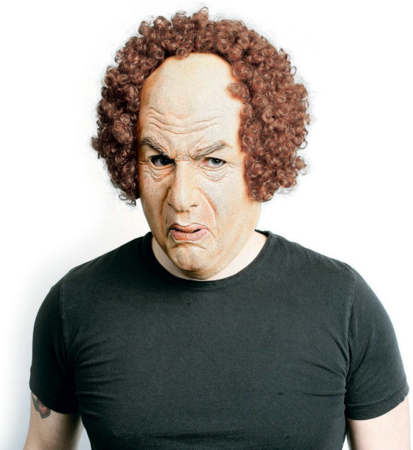 The Three Stooges Larry Mask Adult - Click Image to Close