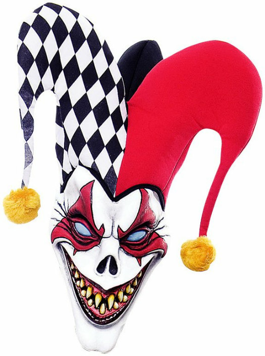 Wicked Wonderland Twisted Joker Mask Adult - Click Image to Close