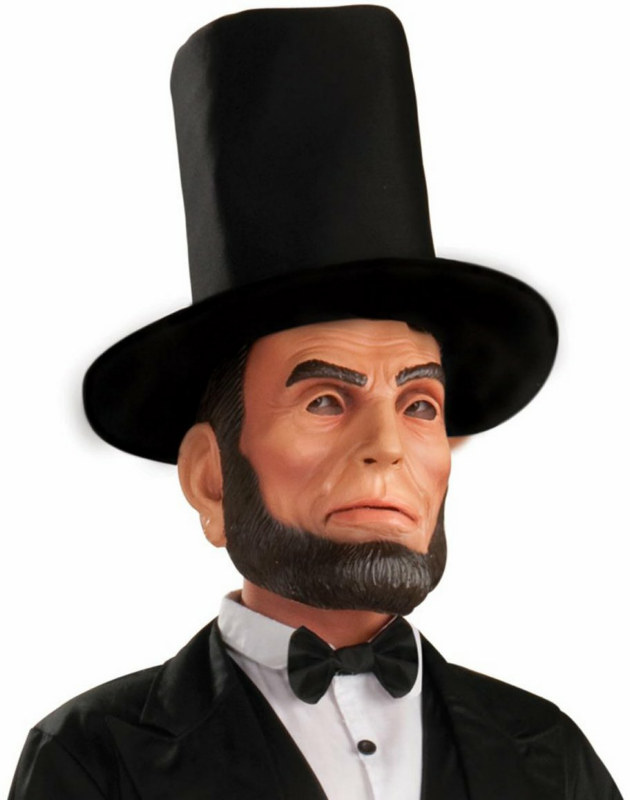 Abraham Lincoln Latex Adult Mask - Click Image to Close