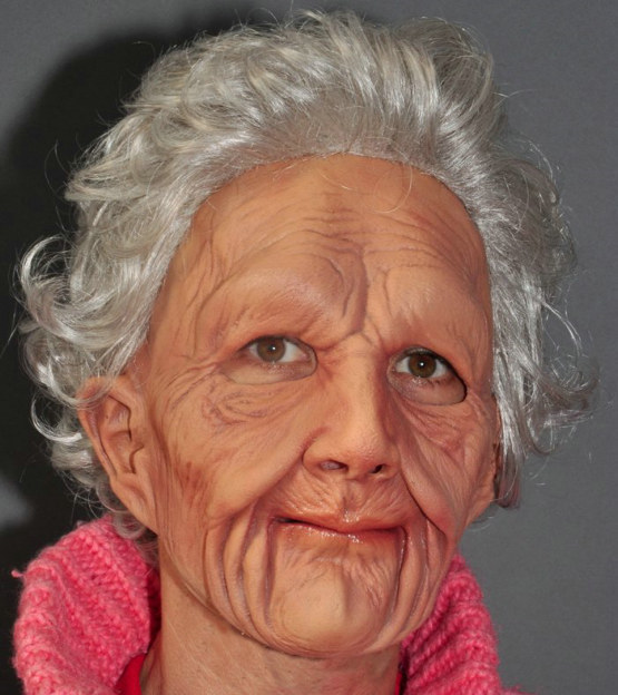 Supersoft Old Woman Adult Mask - Click Image to Close