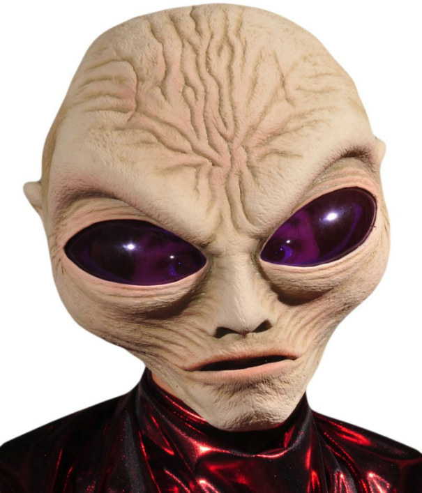 Grey Alien Adult Mask - Click Image to Close