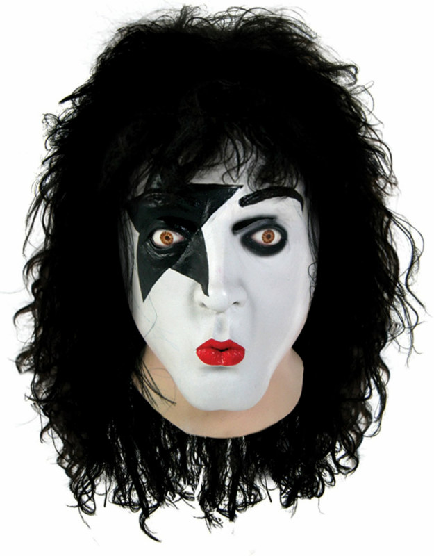 KISS - Starchild Latex Full Mask With Hair Adult