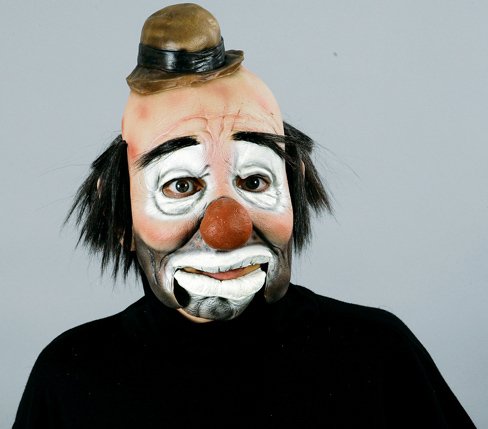 Hobo Mask With Moving Jaw Adult - Click Image to Close