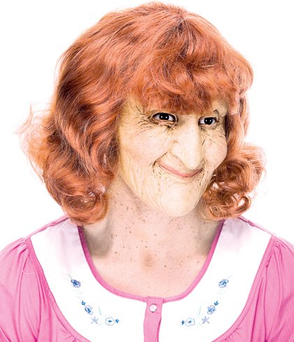 Senior Moments Granny Mask Adult - Click Image to Close