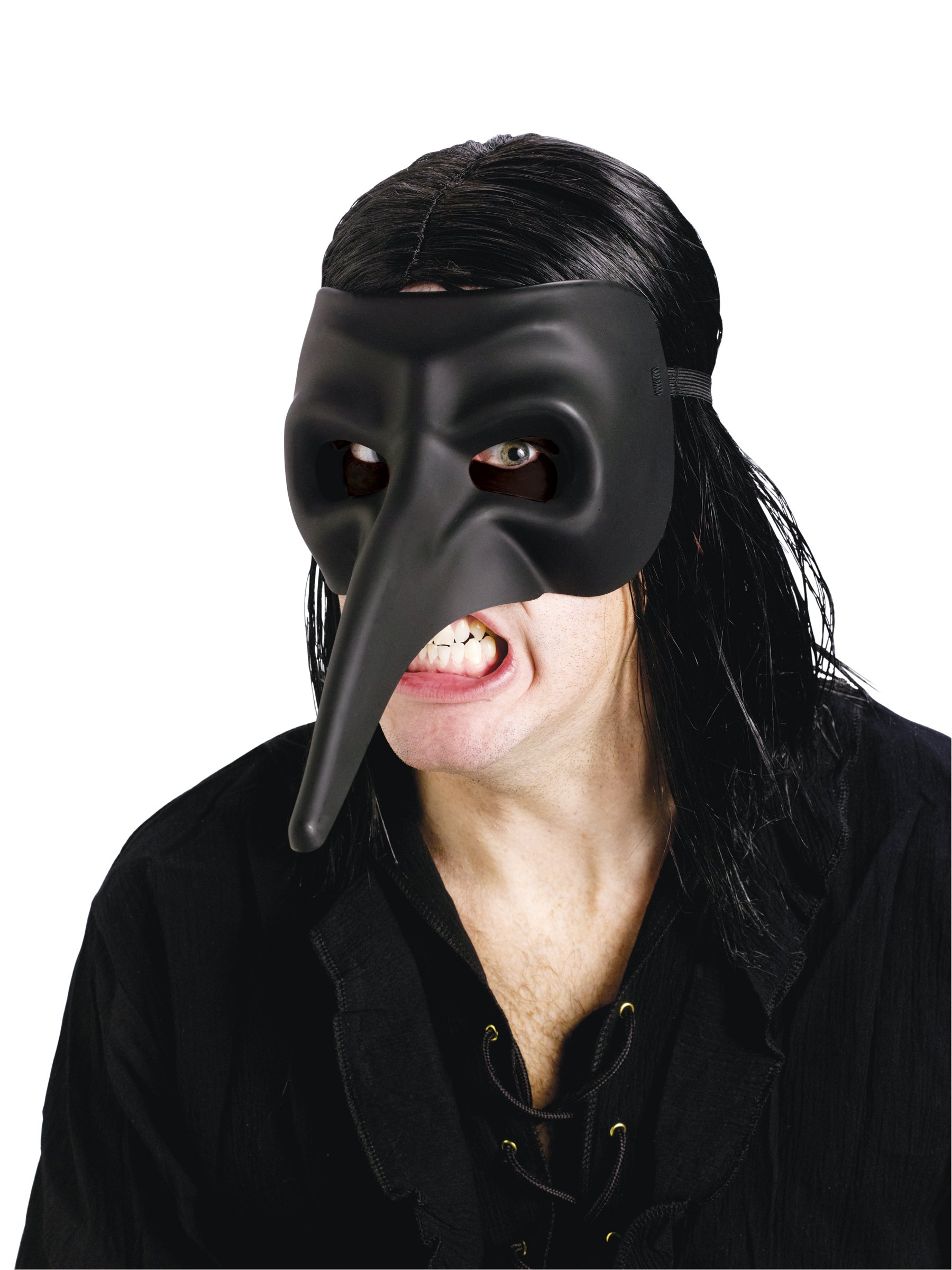 Venetian Raven Black Mask (Adult)