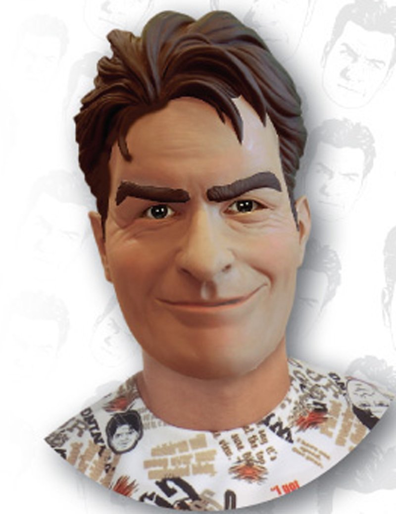 Charlie Sheen Deluxe Latex Mask (Adult) - Click Image to Close