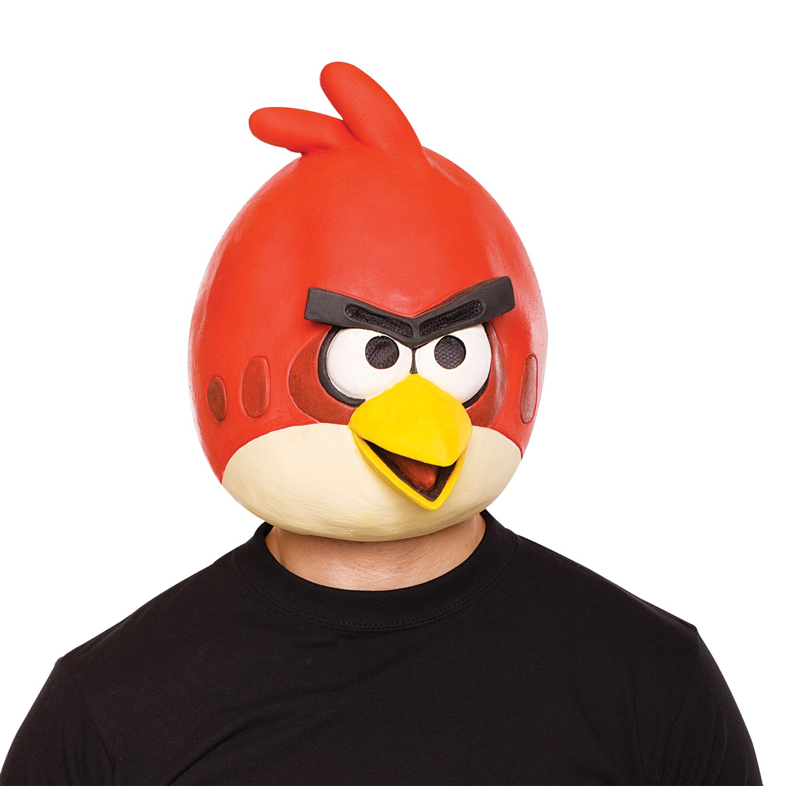 Angry Birds Red Bird Latex Mask Adult - Click Image to Close